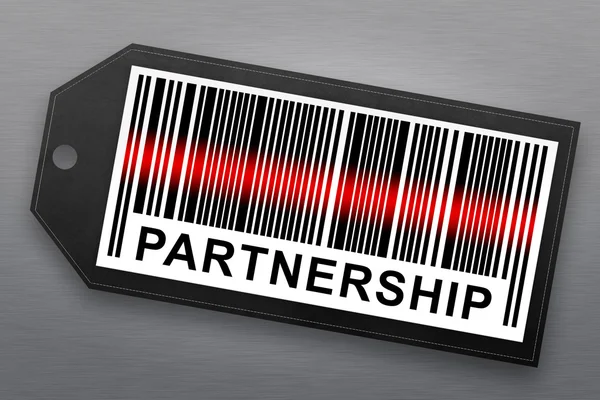Partnership barcode — Stock Photo, Image