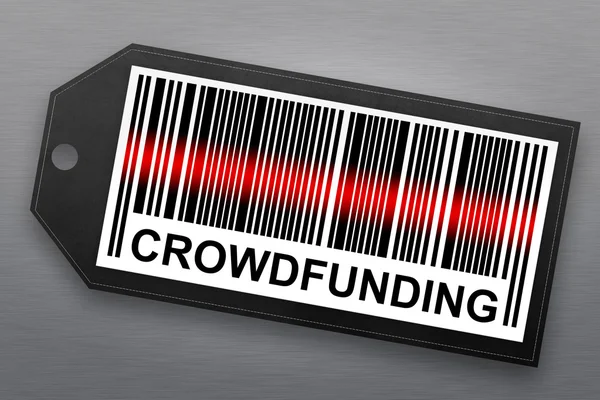 Crowdfunding barcode — Stock Photo, Image