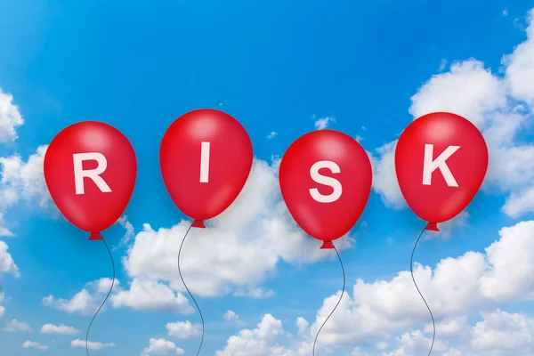 Business Risk Text auf Ballon — Stockfoto