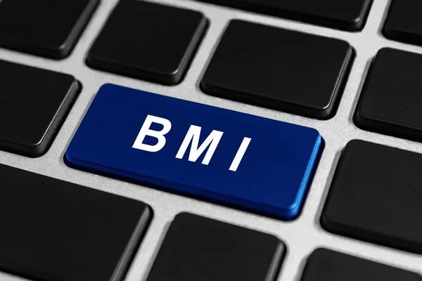 Кнопка BMI или индекс массы тела на клавиатуре — стоковое фото