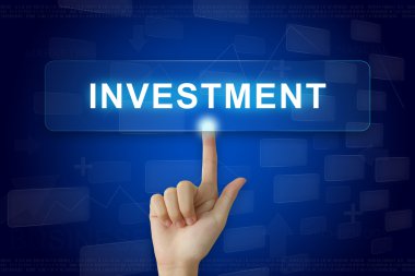 dokunmatik ekran yatırım düğmesinde yandan basın