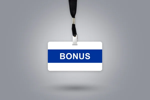 Bonus on badge — Stock Photo, Image