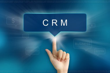 CRM veya müşteri ilişki yönetim düğmesini tıklayarak el