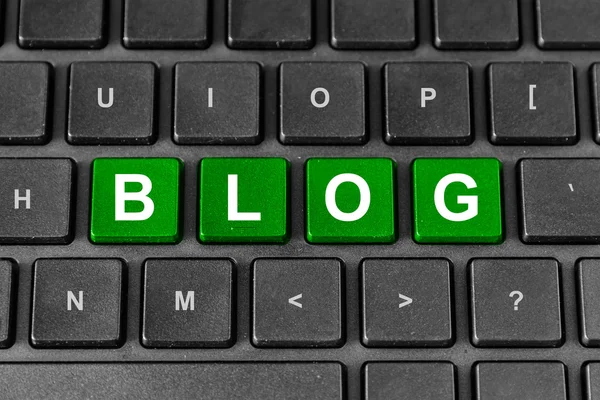 Palabra BLOG en el teclado —  Fotos de Stock