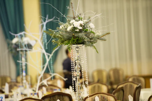 Decoração Com Fundos Flores Para Casamento — Fotografia de Stock