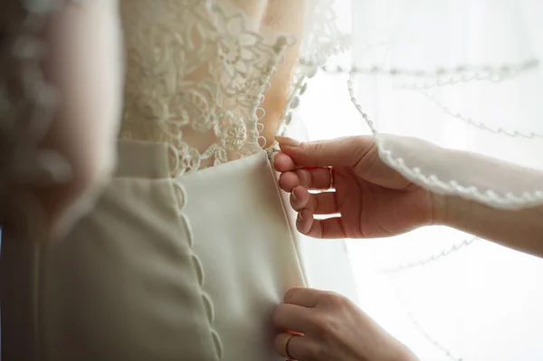 Preparations for the wedding bride — Stock Photo, Image