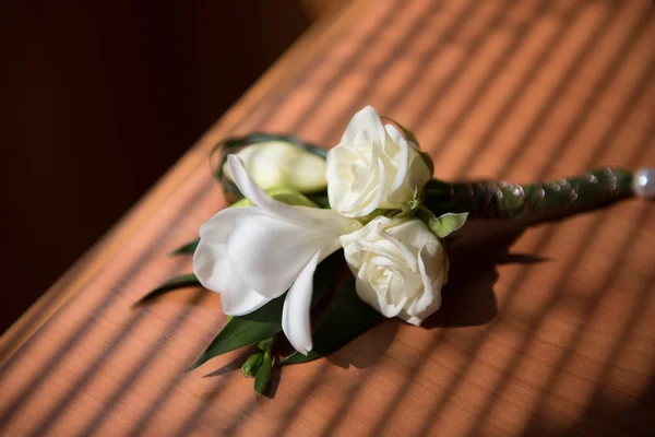 Lindo Buquê Casamento Com Flores — Fotografia de Stock