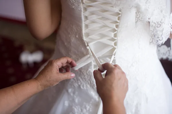 Los Preparativos Para Novia Boda — Foto de Stock