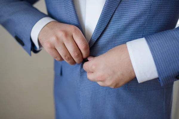 Grey blue men's jacket — Stock Photo, Image