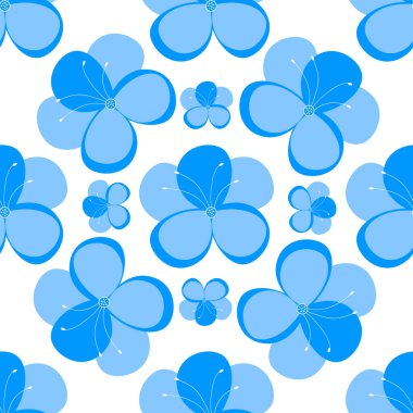 Yumuşak çiçekli, kusursuz bir desen. Moda, kumaş ve beyaz üzerindeki tüm baskılar için tasarım.