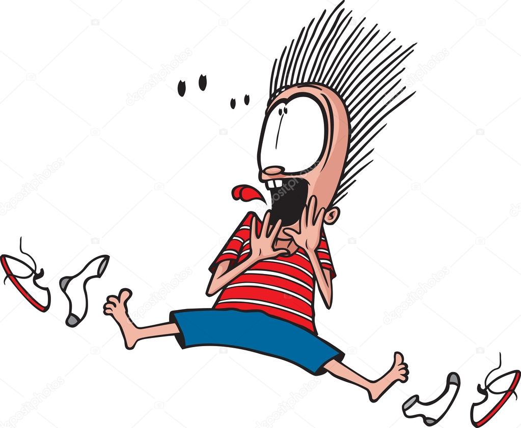 Scared out of Socks Stock Vector Image by ©toonerman #58740657 Scared out of Socks Stock Vector Image by ©toonerman #58740657