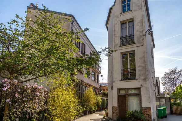 Παρίσι Γαλλία Απριλίου 2015 Villa Ermitage Στο 20Ο Διαμέρισμα Του — Φωτογραφία Αρχείου