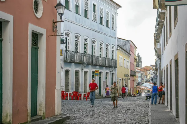 Salvador Brazilië Juli 2008 Straatbeeld Van Wijk Pelourinho Het Historische — Stockfoto