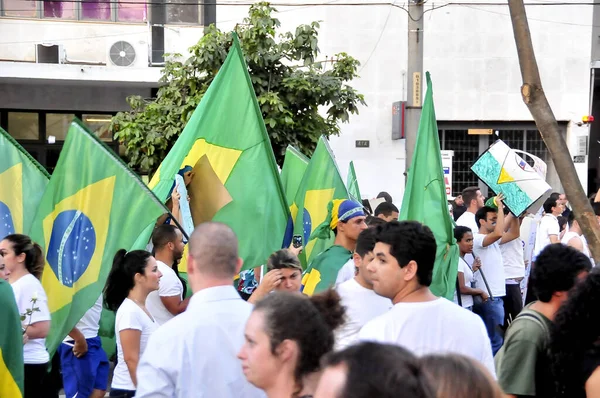 Goiânia Brasil Junho 2013 Manifesto Walk Contra Governo — Fotografia de Stock