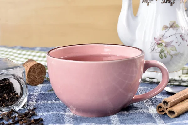 Natural Cinnamon Tea Cloves Rosemary Lemon Grass — Stock Photo, Image