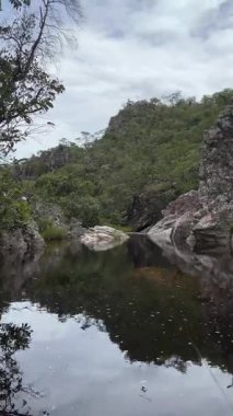 Gois Brezilya ekolojisinin doğa şelalesi cerrado