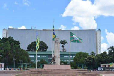 Goiania Goias Brezilya, Zümrüt Sarayı, Gois hükümetinin merkezi, Civic Square, tarihi miras, Art Deco mimarisi.