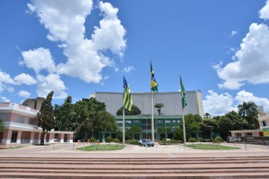 Goiania Goias Brezilya, Zümrüt Sarayı, Gois hükümetinin merkezi, Civic Square, tarihi miras, Art Deco mimarisi.
