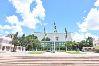 Goiania Goias Brezilya, Zümrüt Sarayı, Gois hükümetinin merkezi, Civic Square, tarihi miras, Art Deco mimarisi.