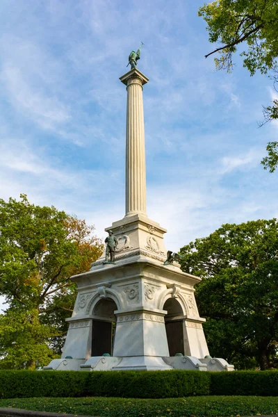 Monument Commémoratif Guerre Bloomington Illinois — Photo