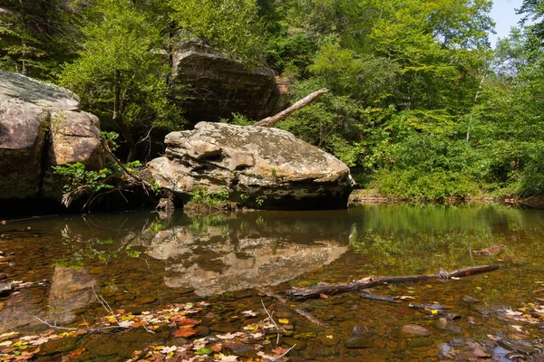 在贝尔史密斯温泉的远足小径上的风景 Shawnee National Forest Illinois Usa — 图库照片