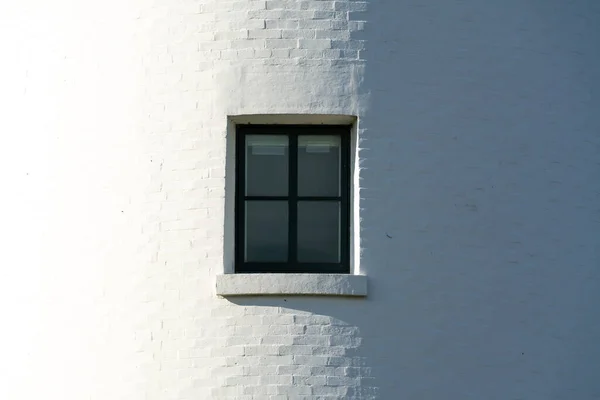 Зовнішня Стіна Вікно Маяка Вітряної Точки Расін Штат Вісконсин Сша — стокове фото