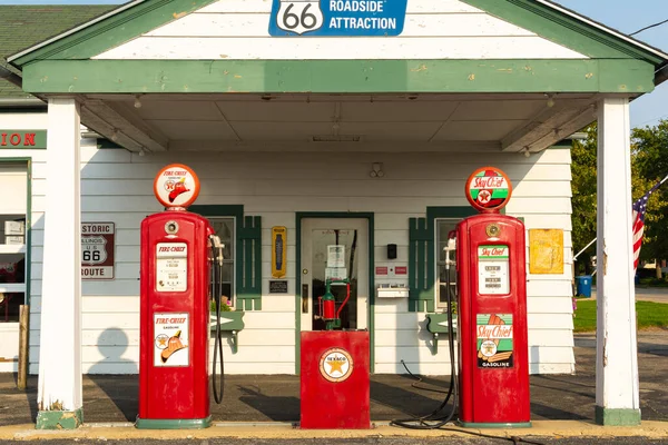 Dwight Illinois United States September 23Rd 2020 Old Gas Station — Stock Photo, Image