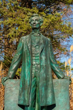 Urbana, Illinois / ABD - 28 Kasım 2020: Lorado Taft 'ın 