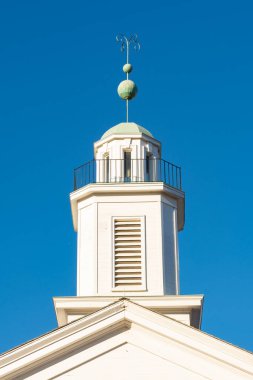 Küçük Midwest kasabasındaki eski mahkeme binası. Metamora, Illinois, ABD