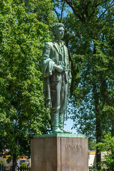 Dixon Illinois Estados Unidos Junio 2021 Monumento Lincoln Por Leonard — Foto de Stock