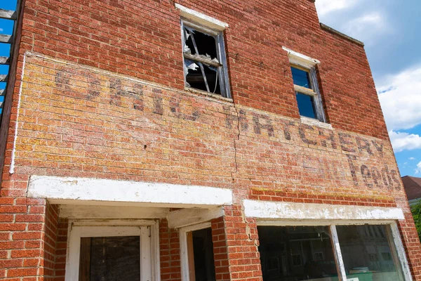 Ohio Illinois Estados Unidos Junio 2021 Vieja Tienda Piensos Abandonada — Foto de Stock