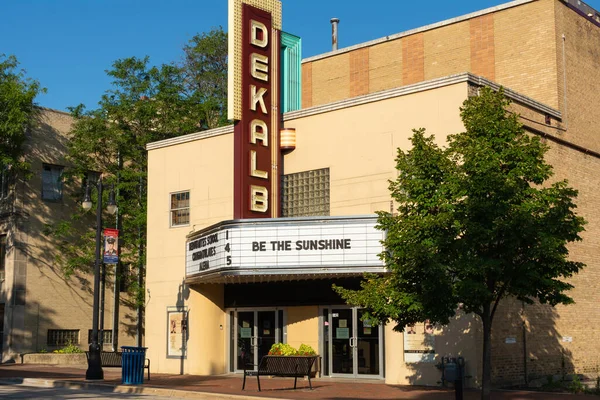 Dekalb Illinois Verenigde Staten Augustus 2021 Het Dekalb Theater Oorspronkelijk — Stockfoto