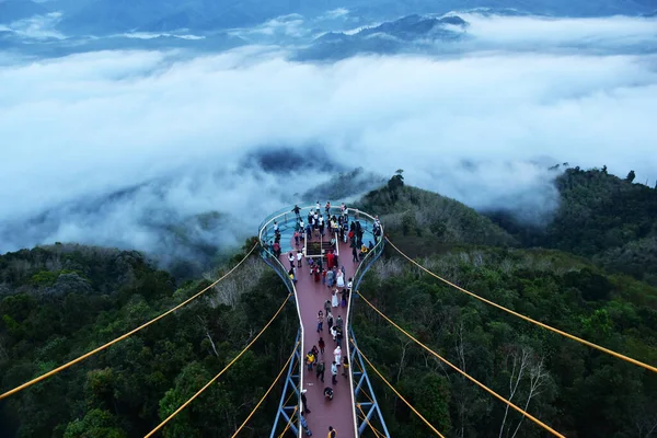 Schönes Nebelmeer Betong Thailand Der Morgenstunde — Stockfoto