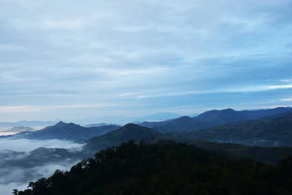 Beautiful Sea Mist Betong Thailand Ранковий Час — стокове фото