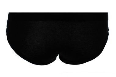 Rear View of Black Bikini Underwear