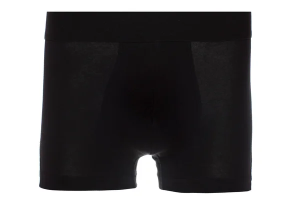 Vista frontal de Black Boxer Brief Underwear — Fotografia de Stock