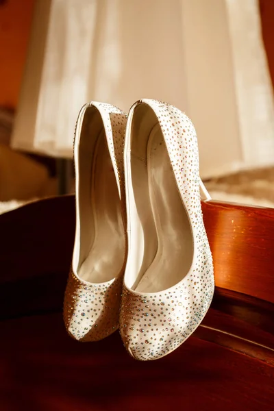 Zapatos Cuero Boda Las Mujeres — Foto de Stock