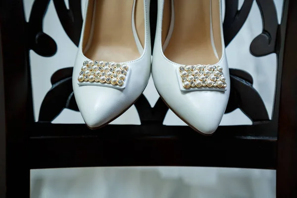 Zapatos Cuero Boda Las Mujeres — Foto de Stock