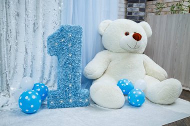 Çocuk partisi için dekorasyon ve dekor.