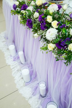 Düğün gününde güzel bir dekor.