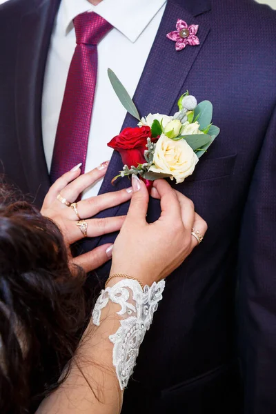 Groom Accessories Wedding Day — Stock Photo, Image