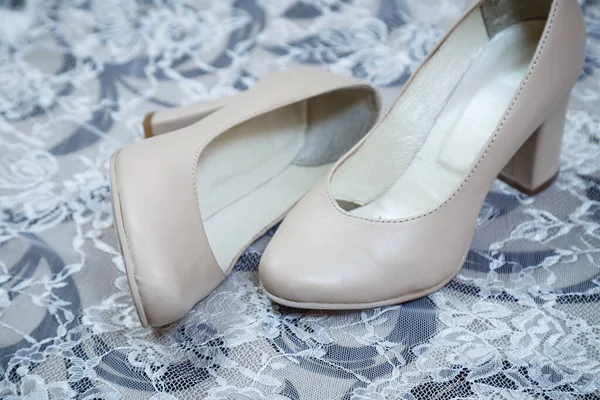 Zapatos Cuero Boda Las Mujeres — Foto de Stock