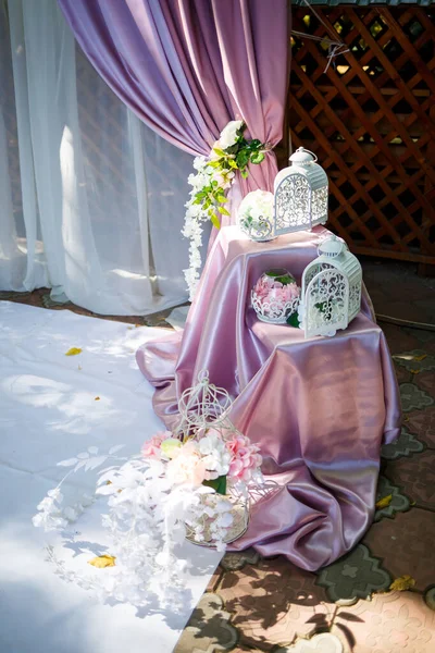 Hermosa Decoración Día Boda — Foto de Stock