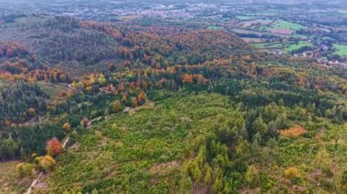 Turuncu, kırmızı ve sarıların canlı gölgeleri ormanları doldururken, kıvrımlı yollar yemyeşil sallanıyor, sonbahar mevsiminde doğanın güzelliğini sergiliyor..
