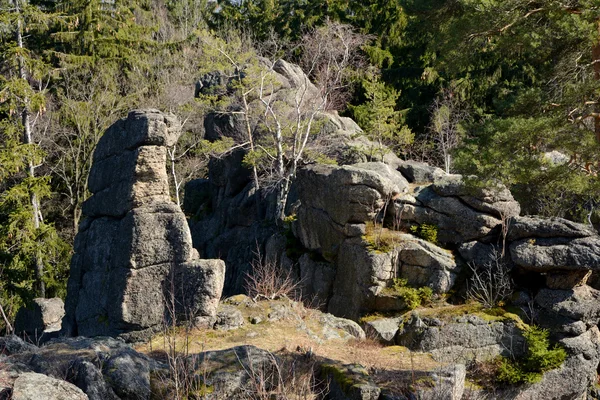 Karkonosze 山地の岩 — ストック写真