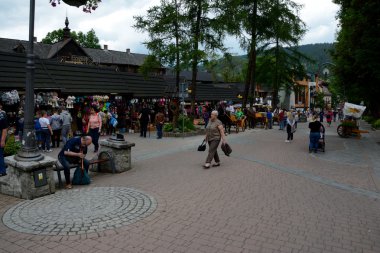 Zakopane Polonya Krupowki sokak