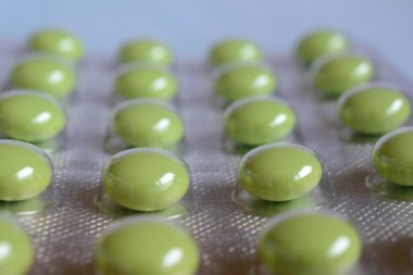 Vakumlu Ambalaj yeşil hap