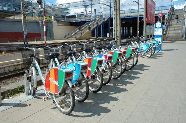 Alquiler de Bicicletas Imagen De Stock