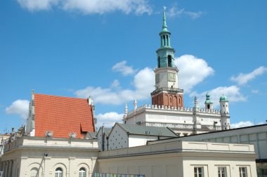 Poznan Pazaryeri'nde Town hall tower