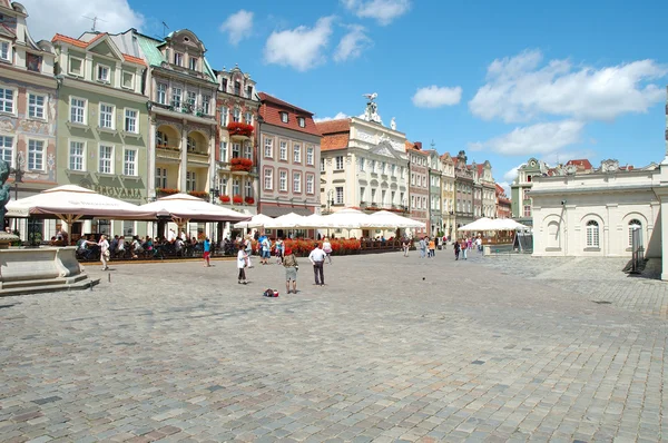 Oude markt in poznan — Stockfoto